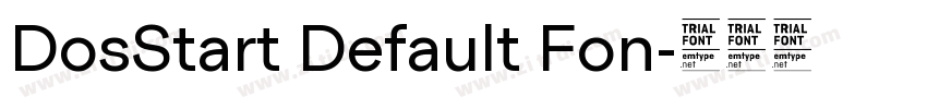 DosStart Default Fon字体转换